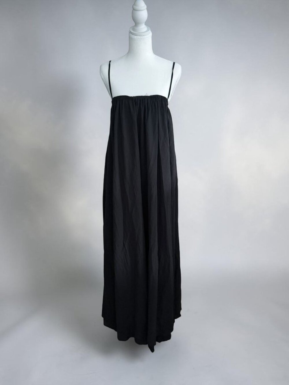 SUSANA MONACO Black Summer Low Back Maxi Dress Sz M/L NEW NWT